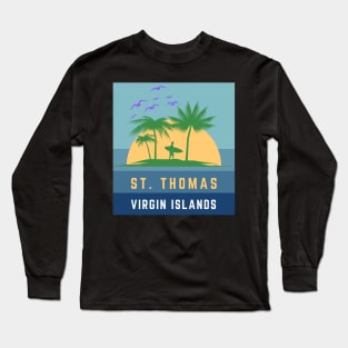 St. Thomas Virgin Islands Long Sleeve T-Shirt